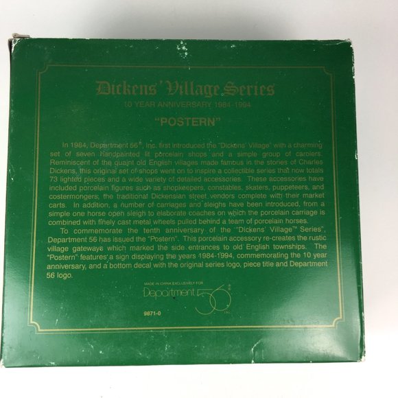 Dept. 56 Dickens Village Series Postern - Picture 3 of 9
